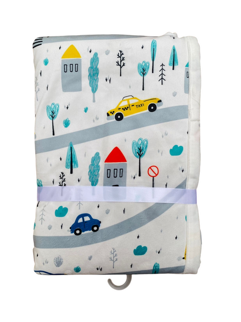 Car theme Sherpa blanket
