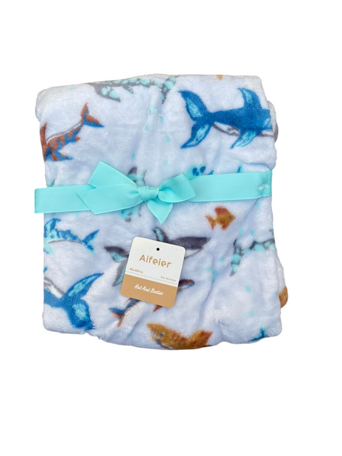 Cute dolphin  baby blanket with pillow