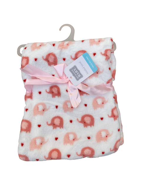Mini elephant pink blanket with pillow