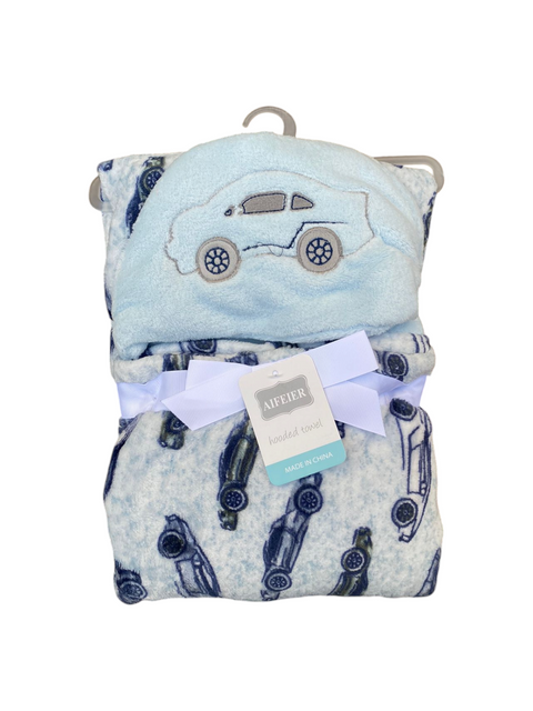 Hooded fleece blanket