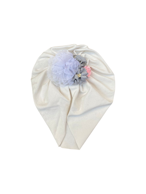 Floral turban cap
