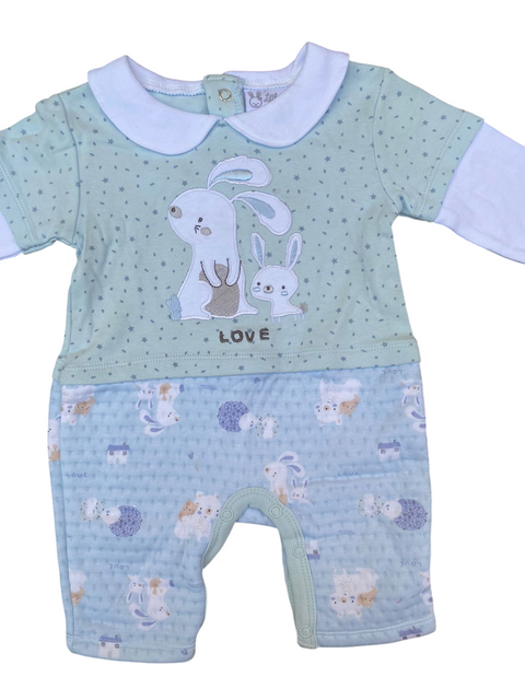 Little love quilted romper