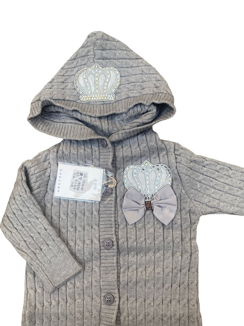 Hooded woolen jumper