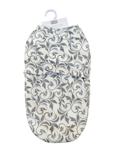 Grey motif swaddle