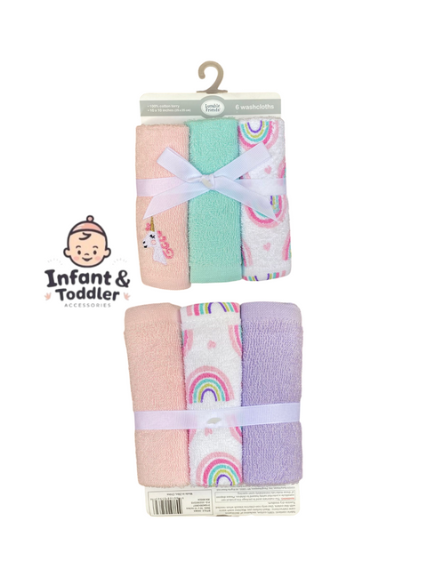 Magical unicorn washcloth set