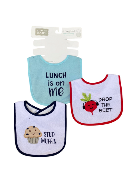 Pack of 3 towel bibs