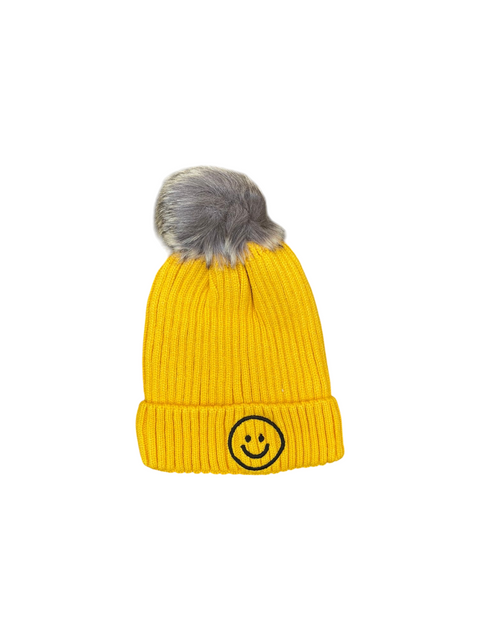 Smiley wool cap