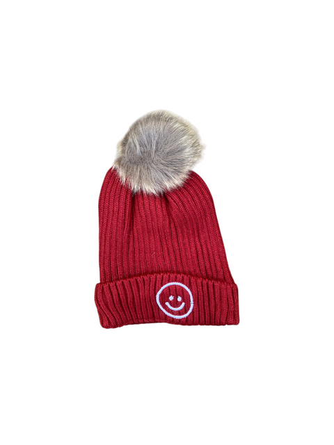 Smiley wool cap