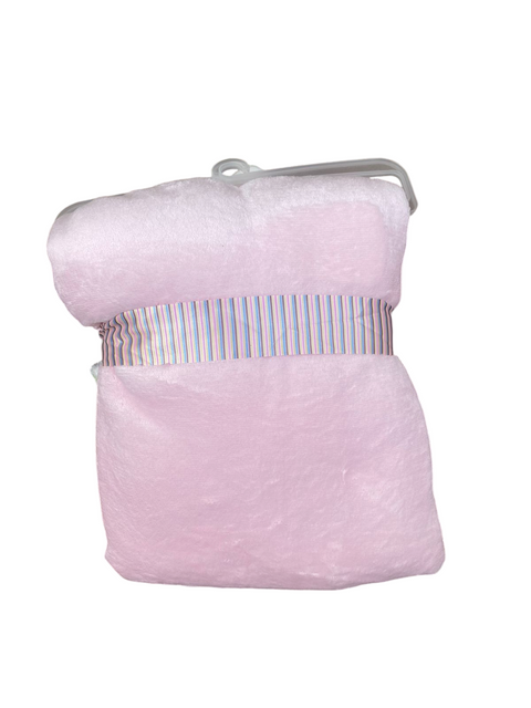 Baby blanket with stuff toy attached napkin