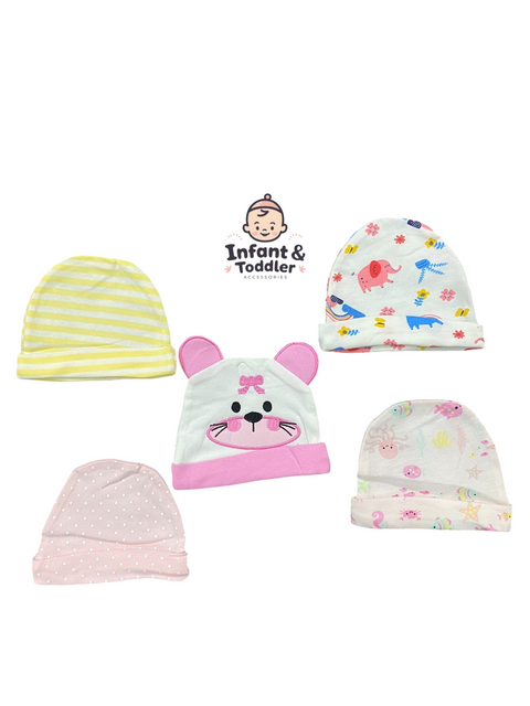 Pink Kitty cap set