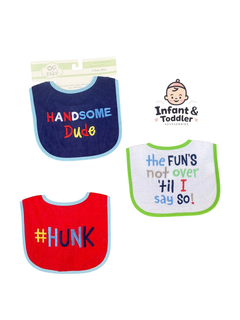 Handsome baby bib set