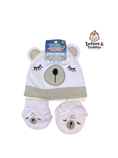 Baby Bear baby cap set