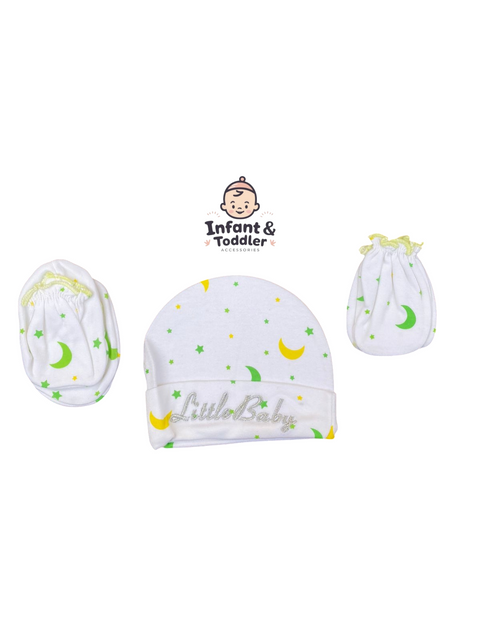 Little baby embroidered cap set