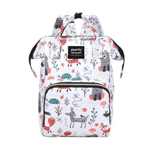 Printed baby diaper bag