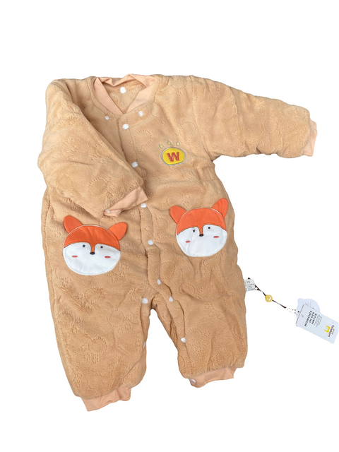 Imported winter romper with cap
