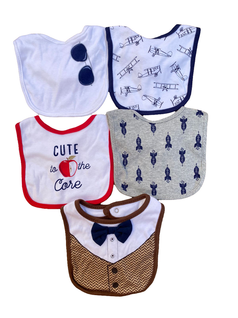 Cute to the core bib set