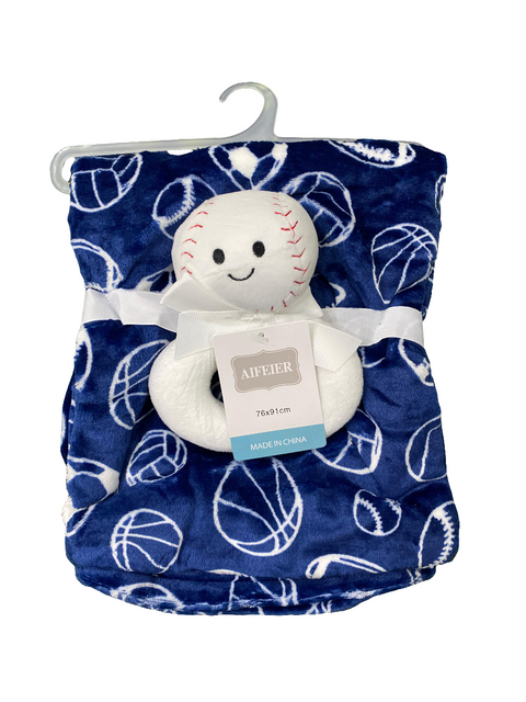 Blanket with pillow toy