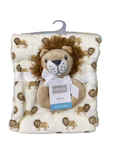 Blanket with pillow toy