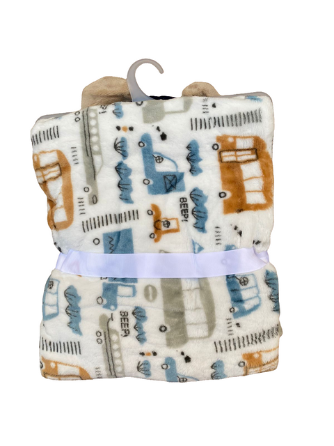 Hooded fleece blanket