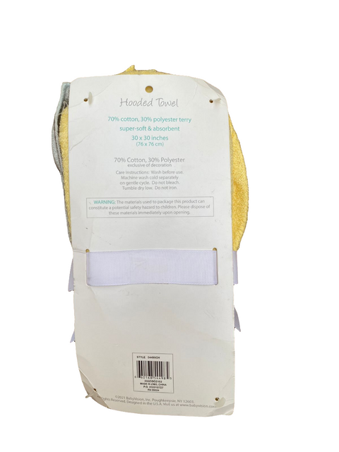 yellow duck bath towel