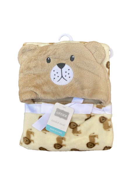 Hooded fleece blanket