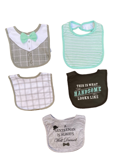 Little gentleman bib set