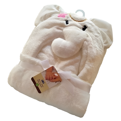 Hooded fleece blanket