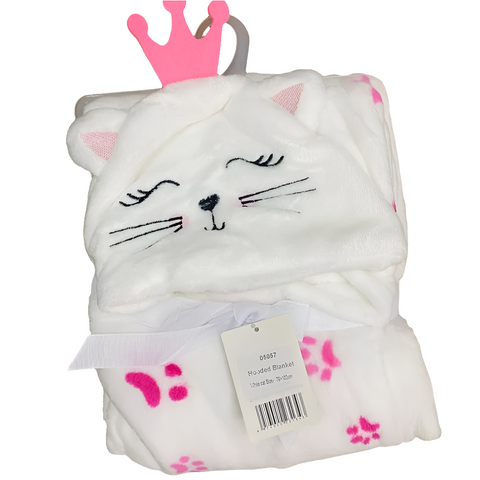 Hooded fleece blanket