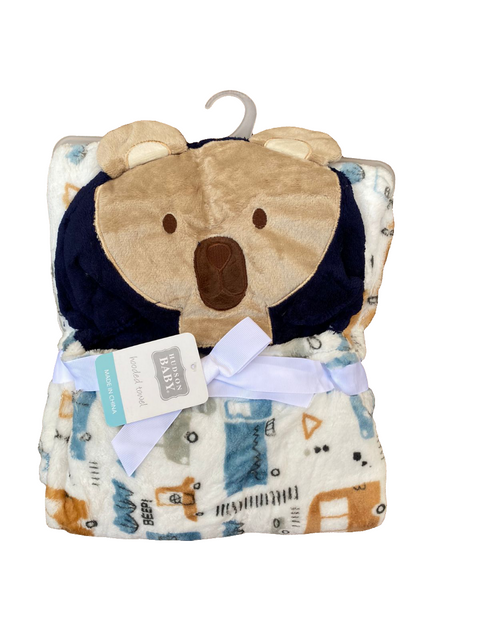 Hooded fleece blanket