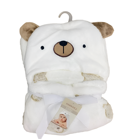 Hooded fleece blanket