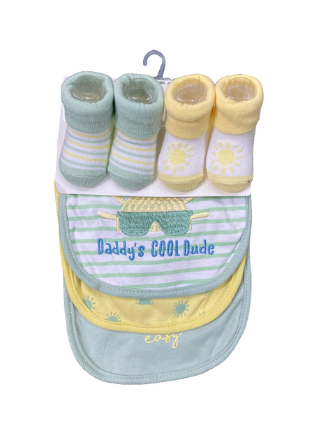 Cool dude bib & booties set