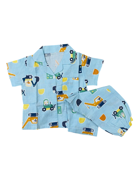 Blue builder night suit