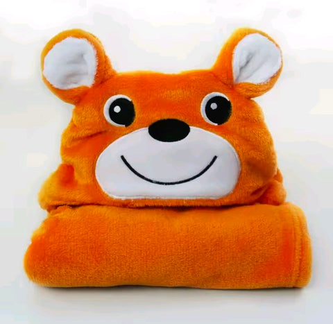 Hooded character blanket