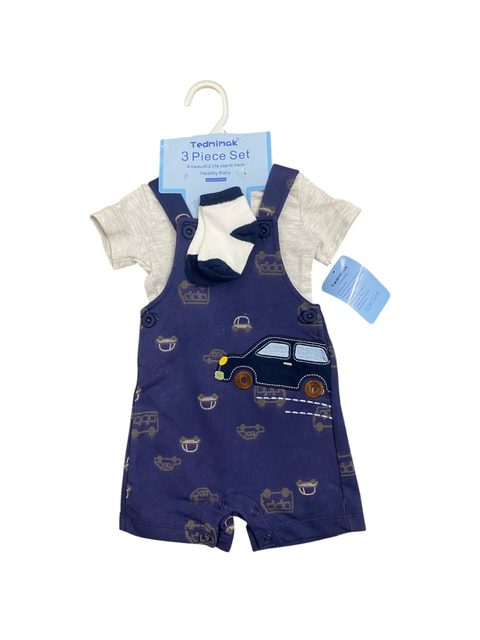 Monster truck dungaree set