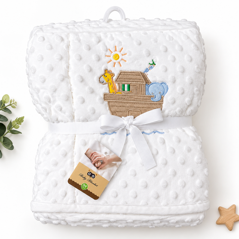 Safari baby dotted blankets