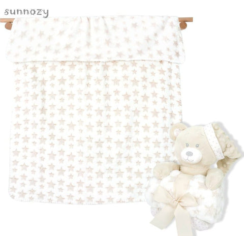 Bear toy blanket