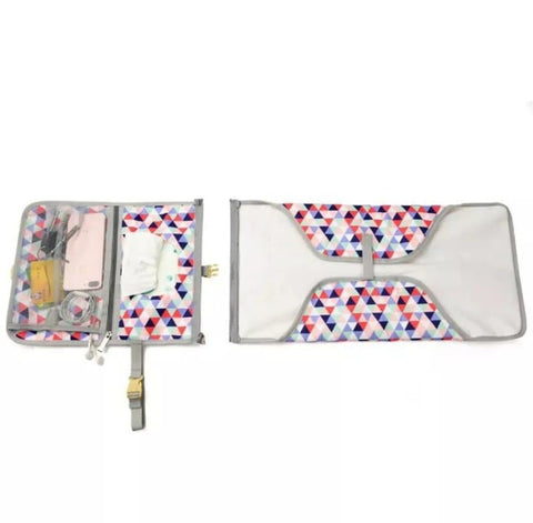 Diaper changing clutch