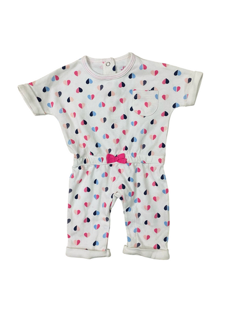 Little girl heart jumpsuit