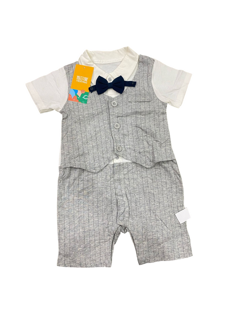 Gray little handsome romper