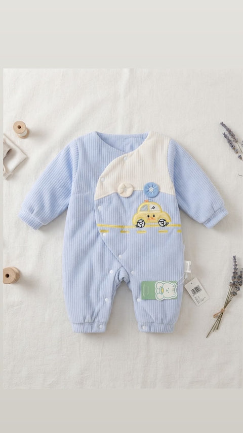 Cruising clouds romper