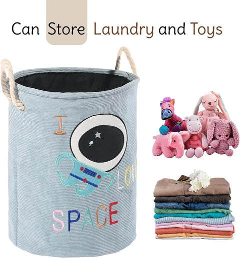 Premium velvet laundry basket