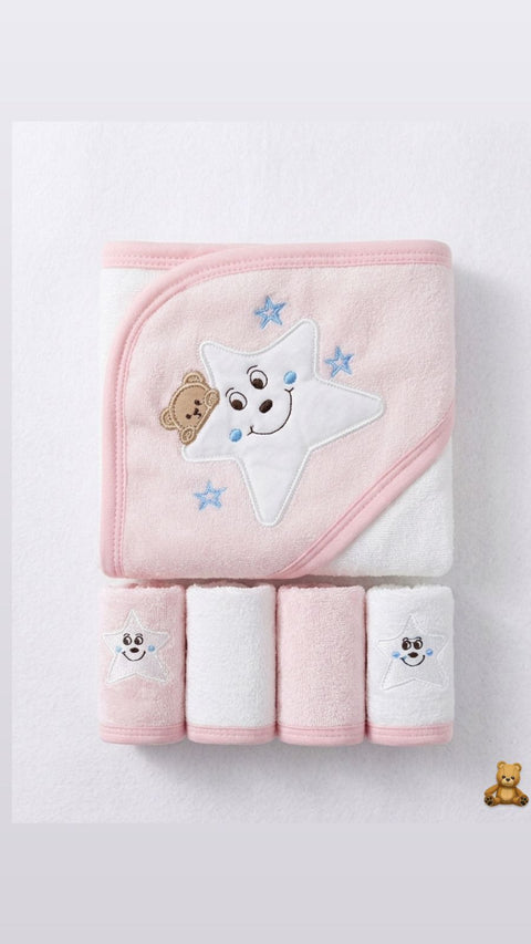 Cuddly star towel set