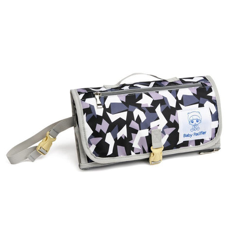 Diaper changing clutch
