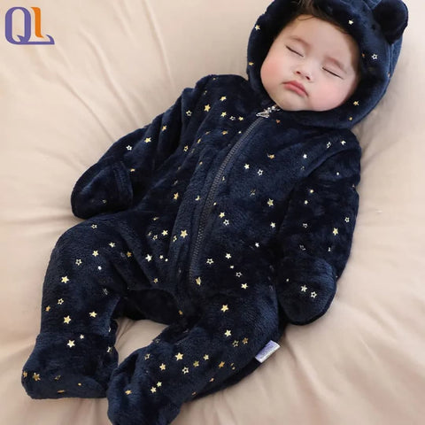 Blue star winter romper