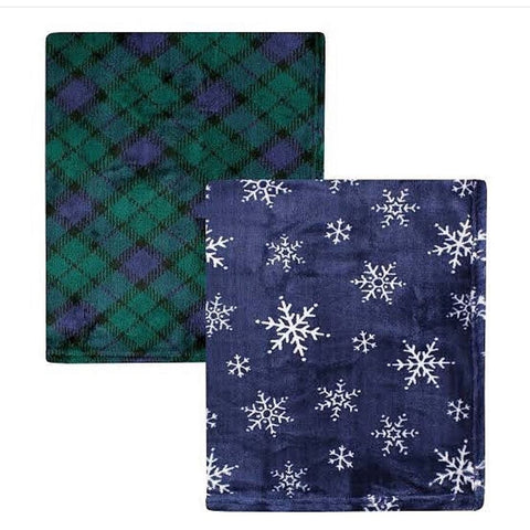 Blue green blanket set