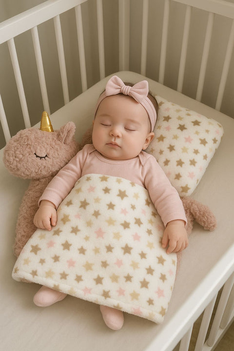 Cute unicorn pillow with blanket