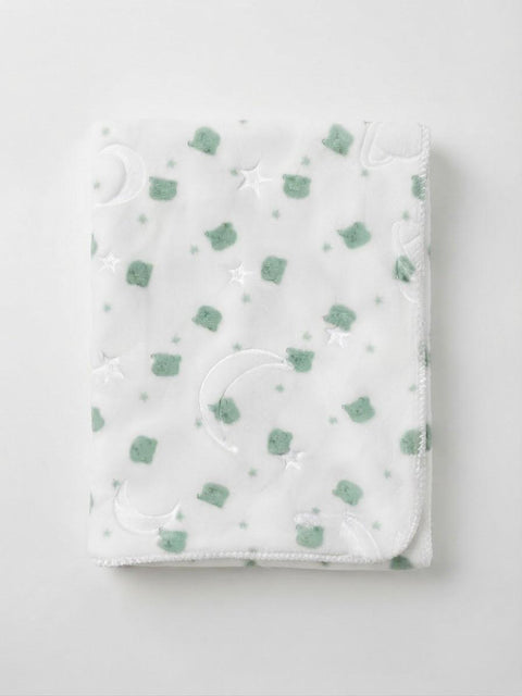 Gentle mint bear blanket