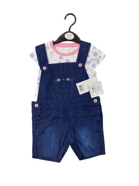 2 pcs adorable dungaree set