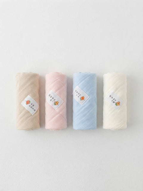 4 pcs Muslin washcloth set