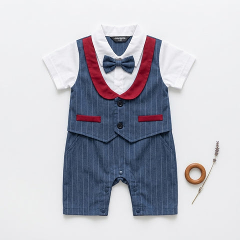 Navy formal romper